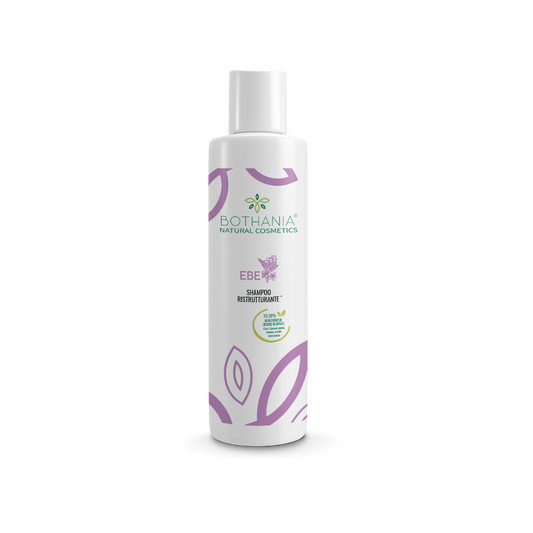 Shampoo naturale per capelli sfibrati, marca Bothania. A base di acido ialuronico dona corpo e lucentezza ai capelli. Flacone riciclabile, confezione 250ml. Vegano.