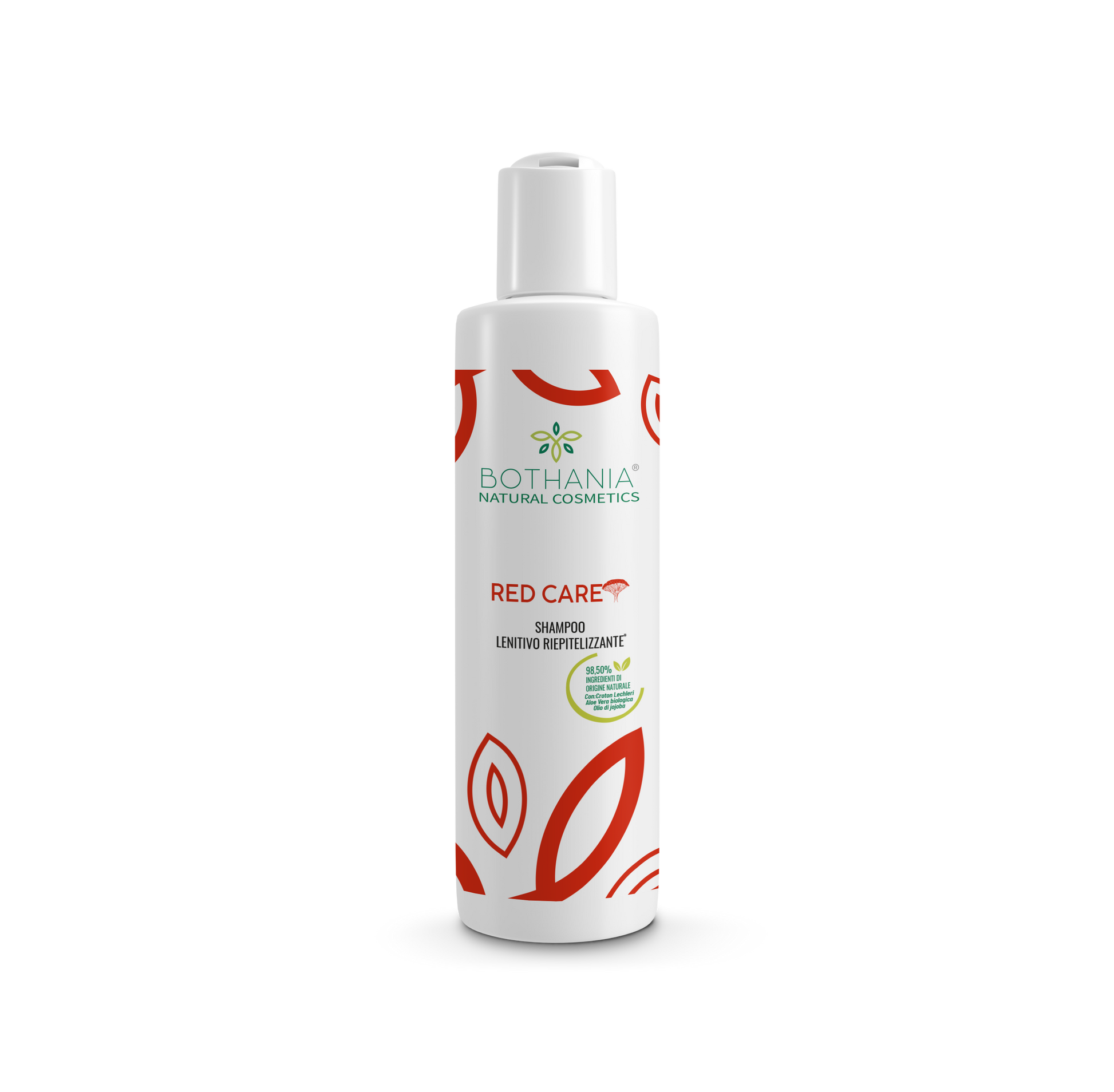 Shampoo naturale lenitivo riepitelizzante, adatto dopo trapianto di capelli, marca Bothania, 98,50% ingredienti di origine naturale. 250ml.