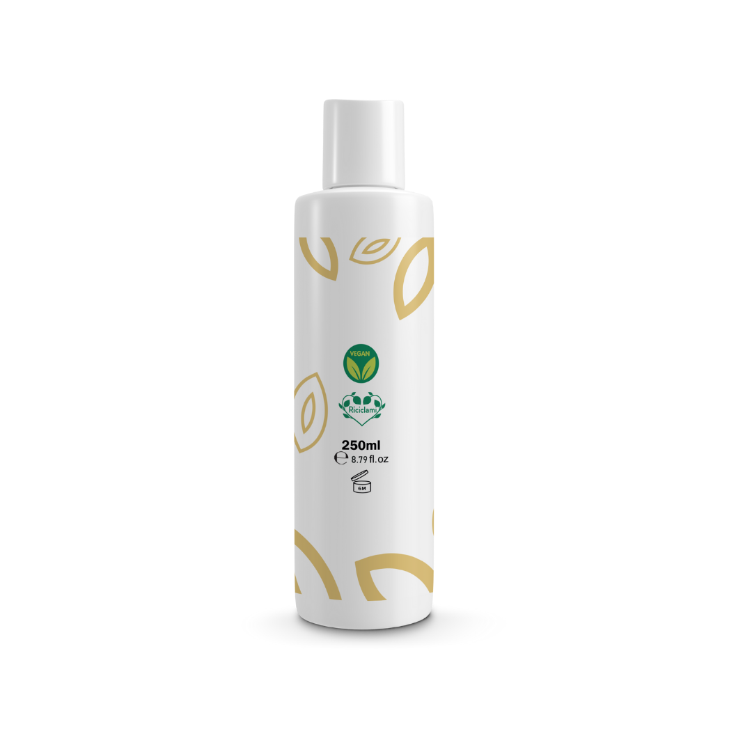 Shampoo naturale per capelli ricci, marca Bothania, 97,80% di ingredienti naturali. Districante e anticrespo. 