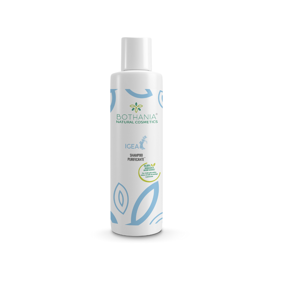 SHAMPOO NATURALE PER CAPELLI GRASSI,98% INGREDIENTI DI ORIGINE NATURALE, MARCA BOTHANIA. NOME PRODOTTO IGEA